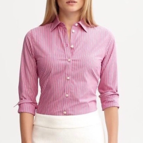 Banana Republic Tops - Banana Republic womens striped button down